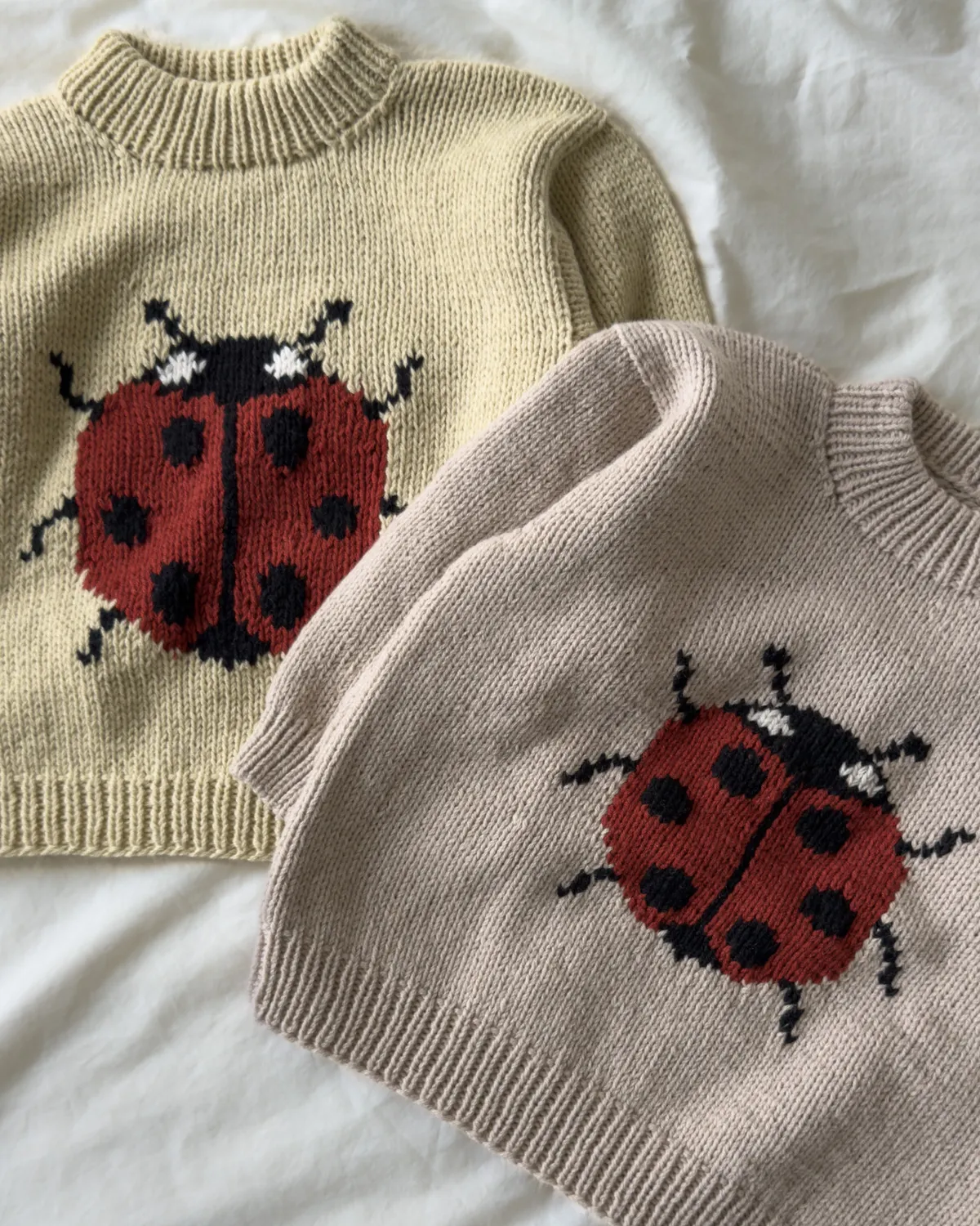 Knitting for Olive Ladybug Sweater Strickanleitung Kinder Deutsch