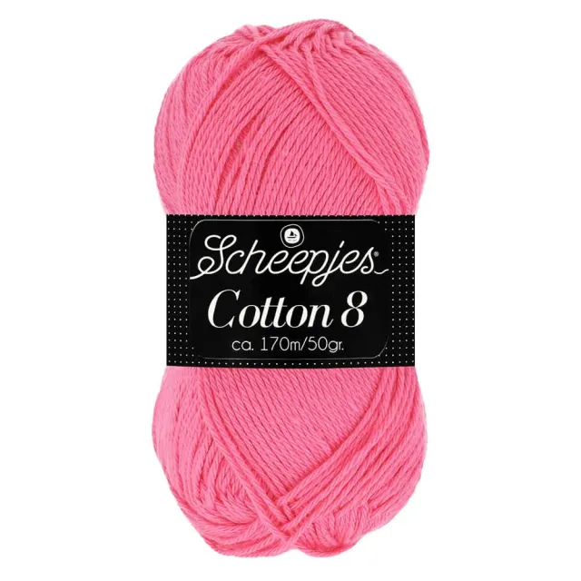 Scheepjes Cotton 8 719 Häkelgarn 50g weiß Baumwolle