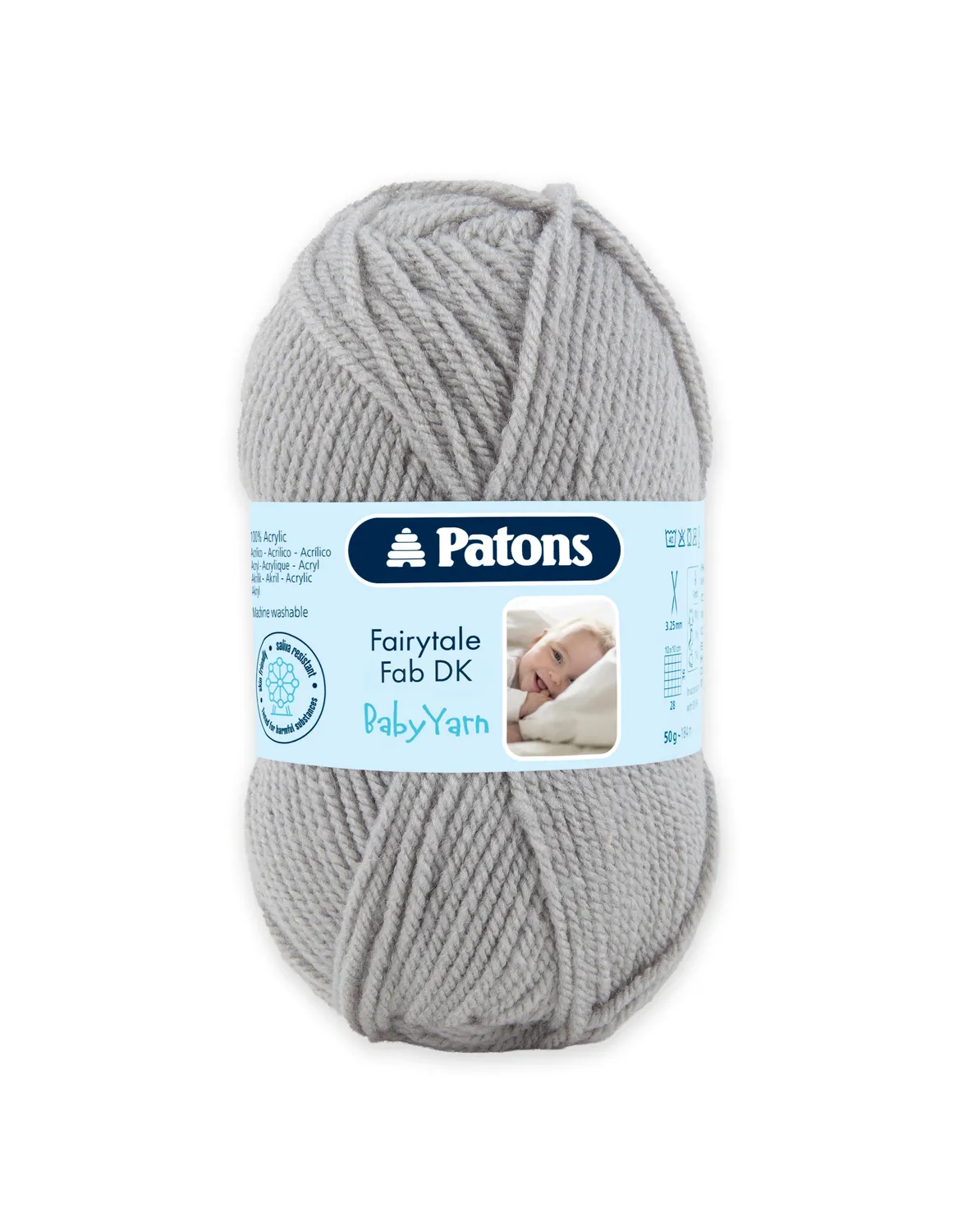 Patons Fairytale Fab DK Babywolle 50g pastell