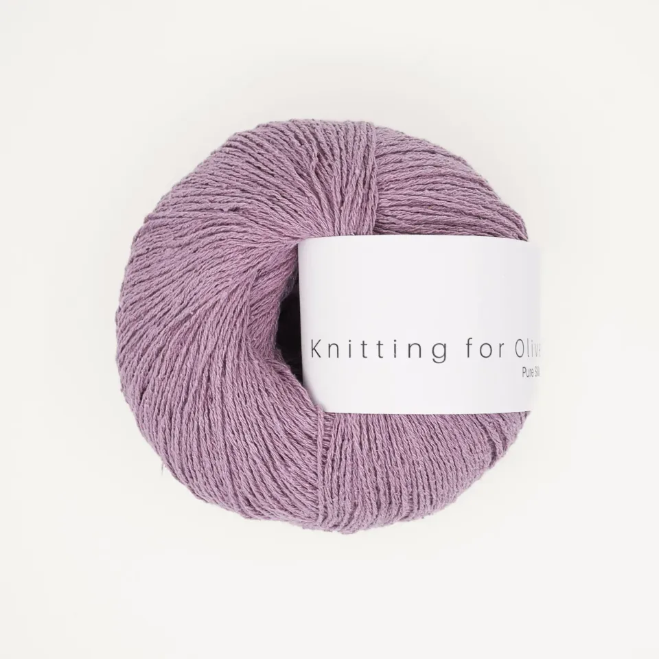 Knitting for Olive Pure Silk Seidengarn Artichoke Purple