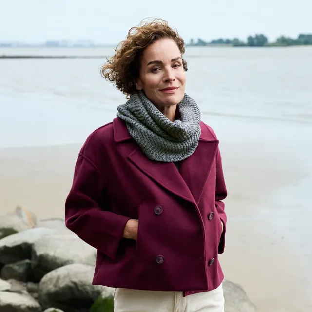 Rosy Green Wool Cloudpath Cowl Strickanleitung English