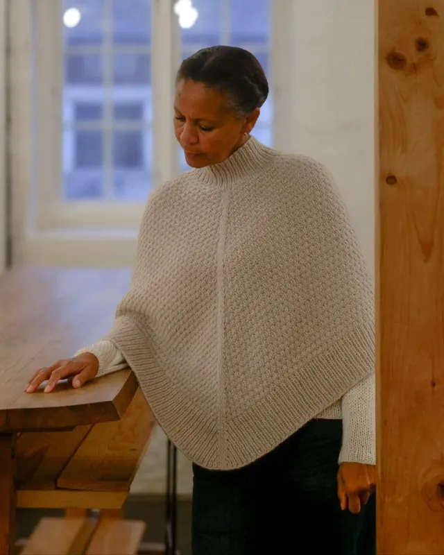 Knitting for Olive Elvira Poncho Strickanleitung Struktur