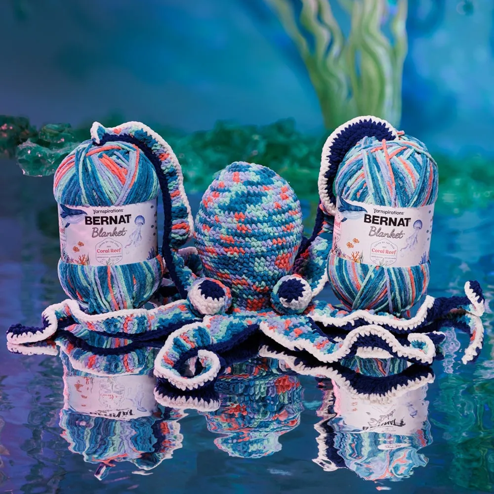 Bernat Blanket 2026 Chenillegarn 1000g Coral Reef plüschig