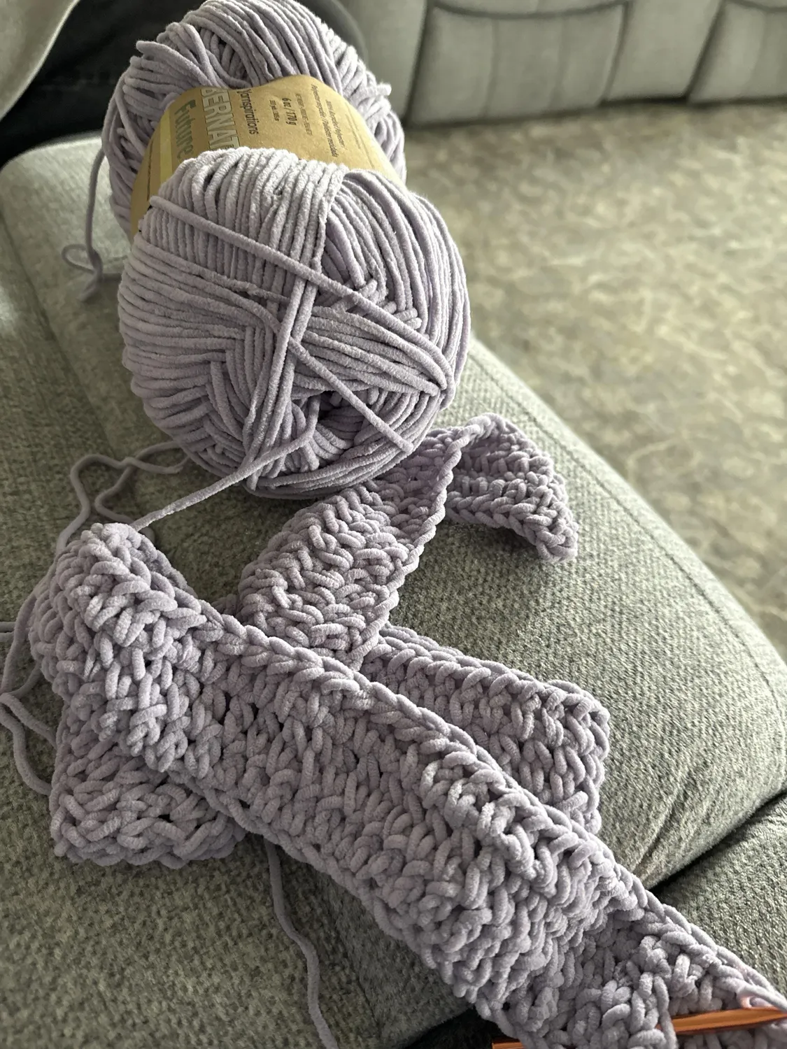 Bernat Future Hope Chenillegarn 170g Worsted plüschig