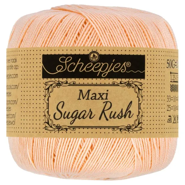 Scheepjes Maxi Sugar Rush 523 Pale Peach Garn 1x50g mercerisiert