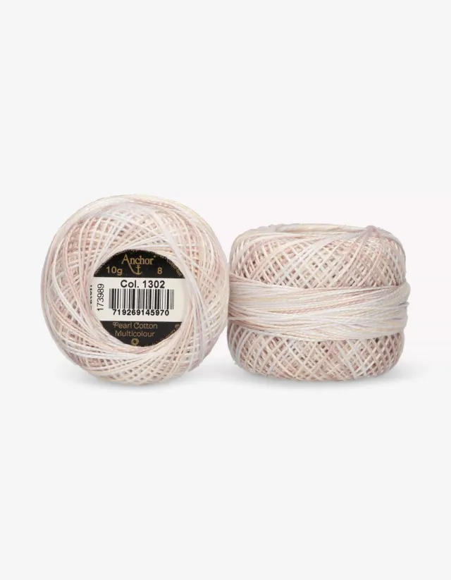Anchor Pearl Cotton Multicolour 8 Stickgarn Stärke 8 mehrfarbig
