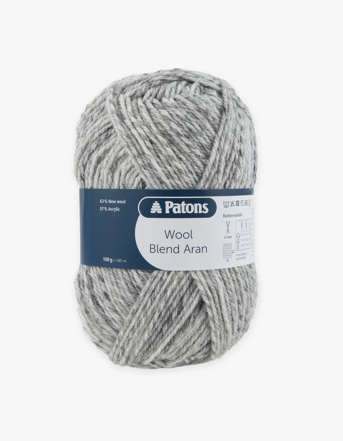 Patons Wool Blend Aran Wolle 100g 185m Tweed