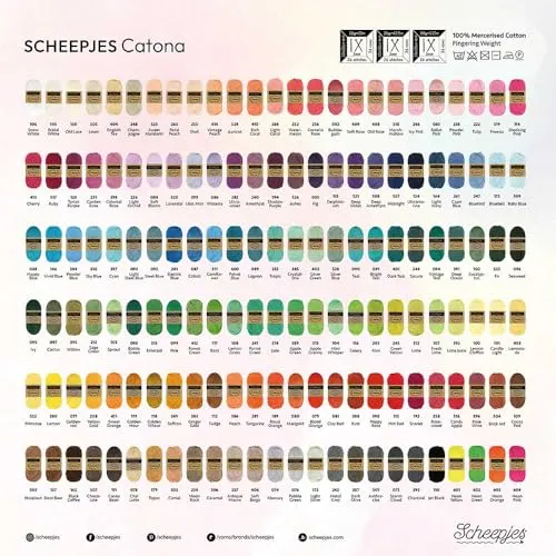 Scheepjes Catona 105 Braut Weiß Baumwollgarn 25g weiß