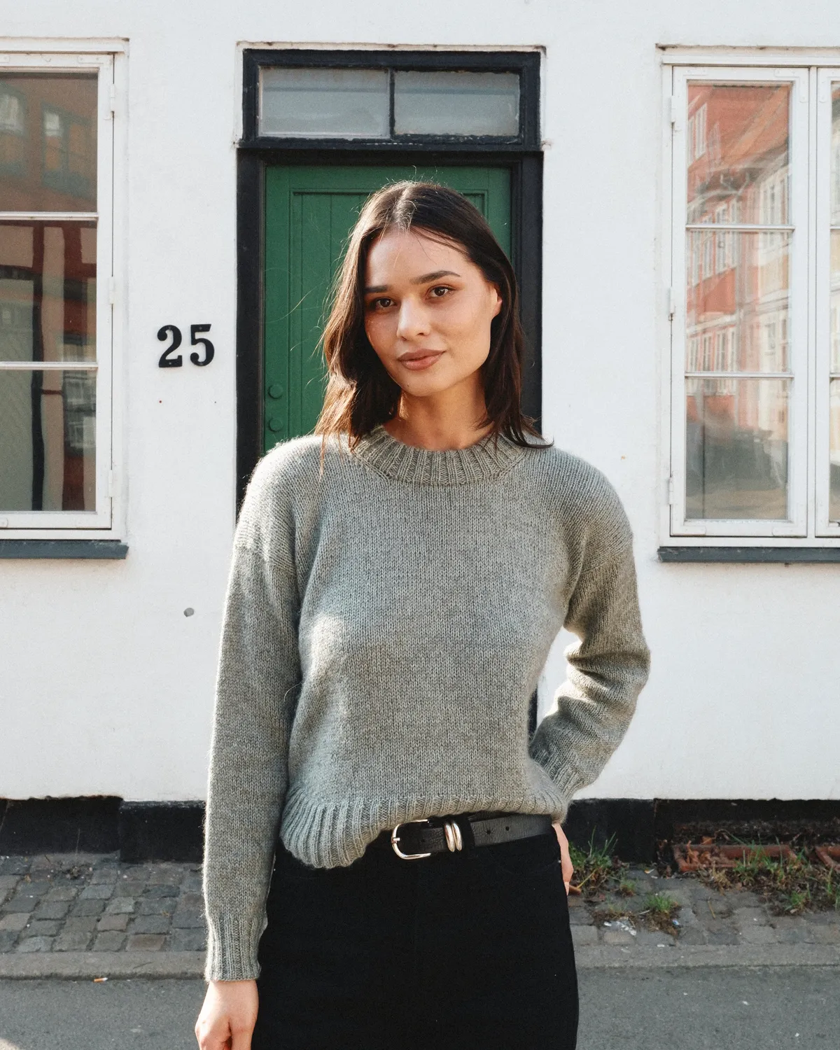 Knitting for Olive Astrid Sweater Anleitung Pullover Deutsch