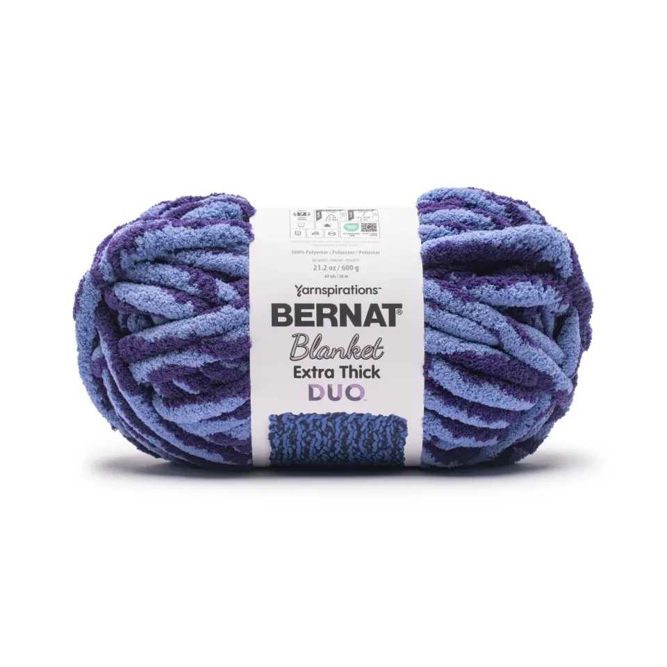 Bernat Blanket Extra Thick Duo Chenillegarn 600g zweifarbig