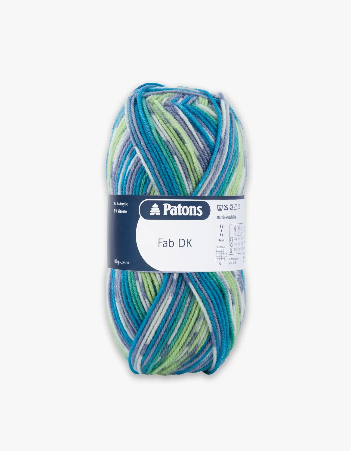 Patons Fab DK Wolle 100g 274m pflegeleicht