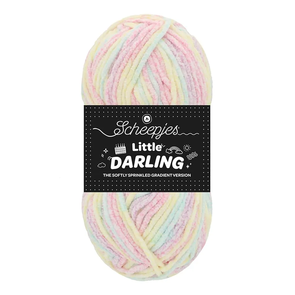 Scheepjes Little Darling Sprinkled Garn 03 Frost 50g Verlauf Rosa