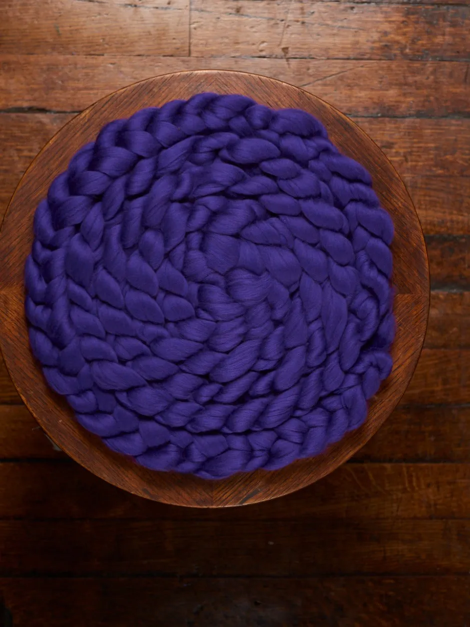 John Arbon Knit by Numbers 25 Spinnfaser Purple Merino