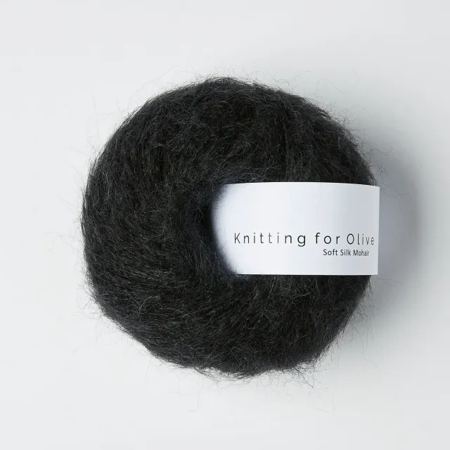 Knitting for Olive Soft Silk Mohair Licorice 25 g Schwarz Flausch