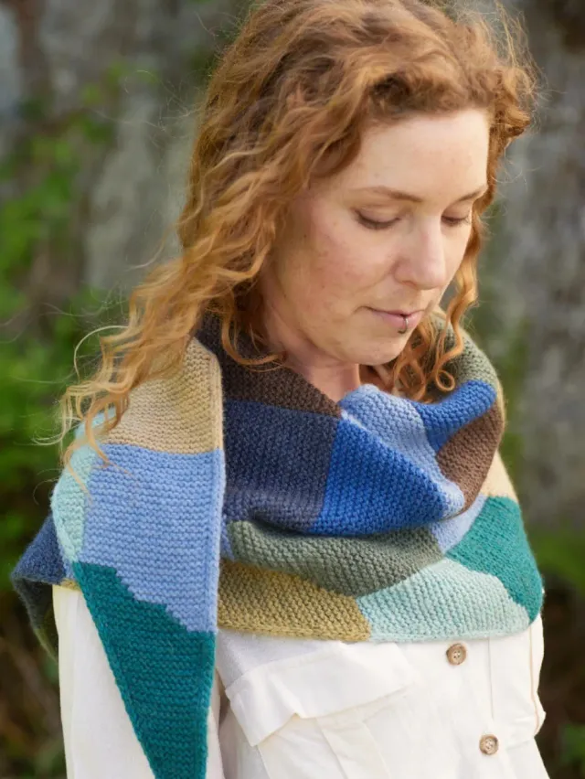 John Arbon Kemmick Tuch Strickkit Knit by Numbers DK