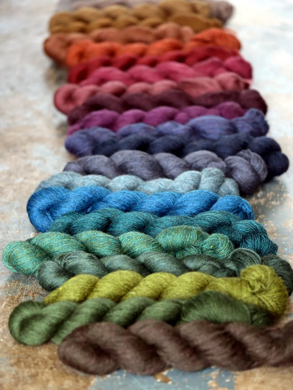 John Arbon Harvest Hues Worsted Wolle 100g meliert Herbst