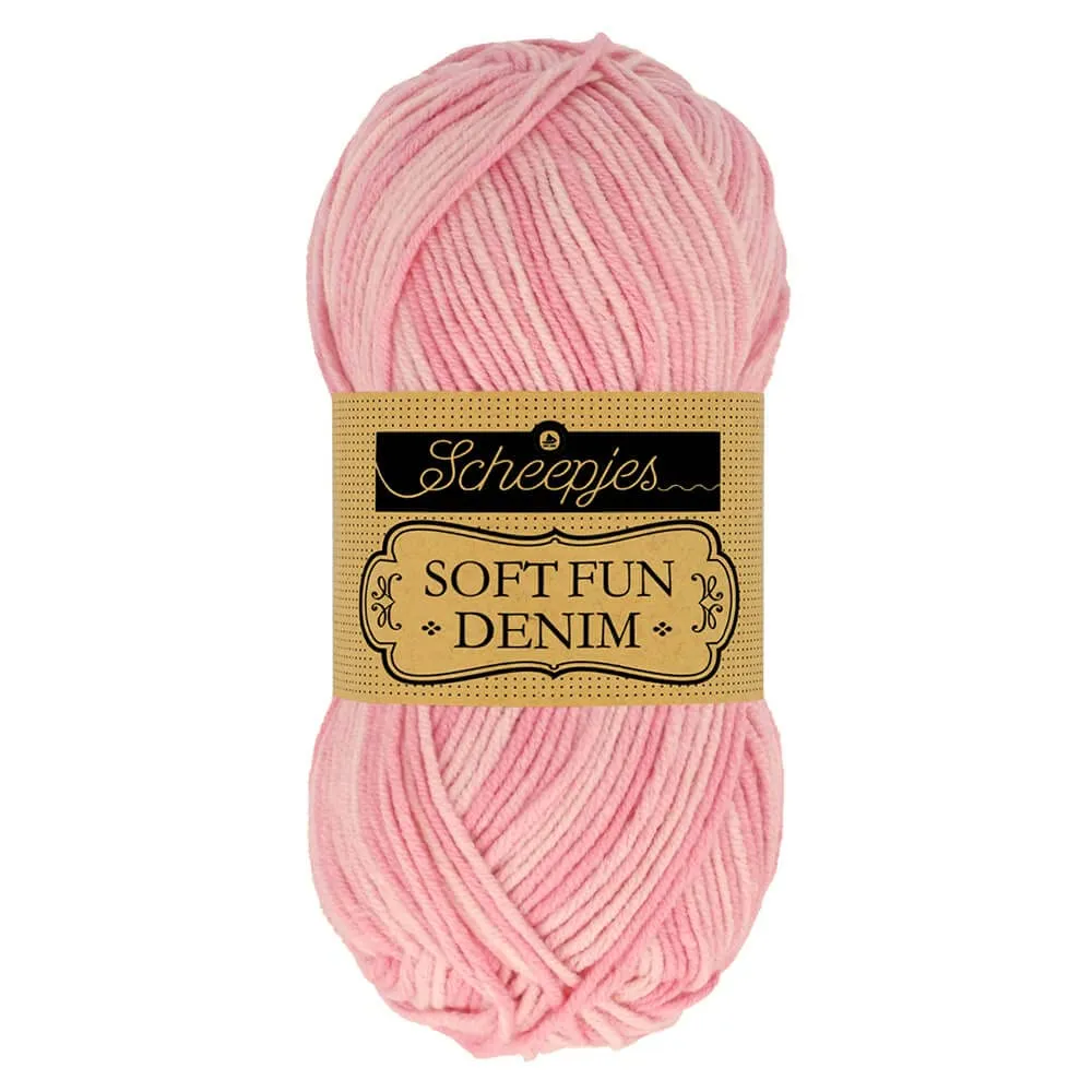 Scheepjes Softfun Denim 506 Grün Garn 1x50g Baumwolle-Acryl
