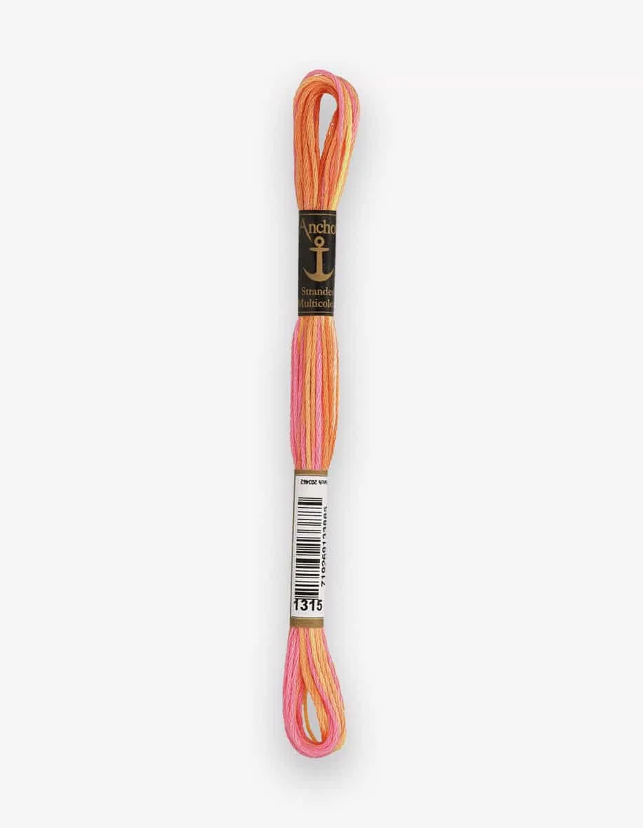 Anchor Stranded Cotton Mouline Multicolour Stickgarn 8m