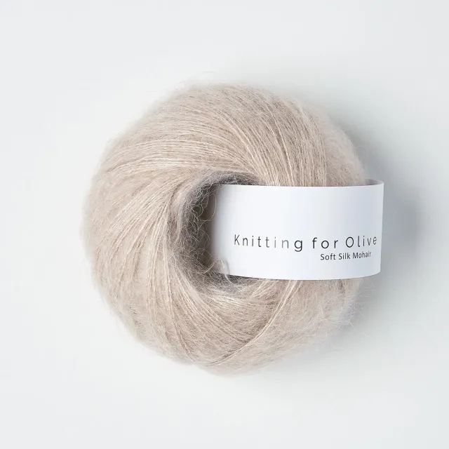 Knitting for Olive Soft Silk Mohair Wolle Powder 25g puderrosa