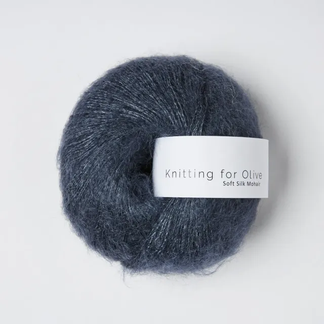 Knitting for Olive Soft Silk Mohair Garn Blue Whale Kidmohair
