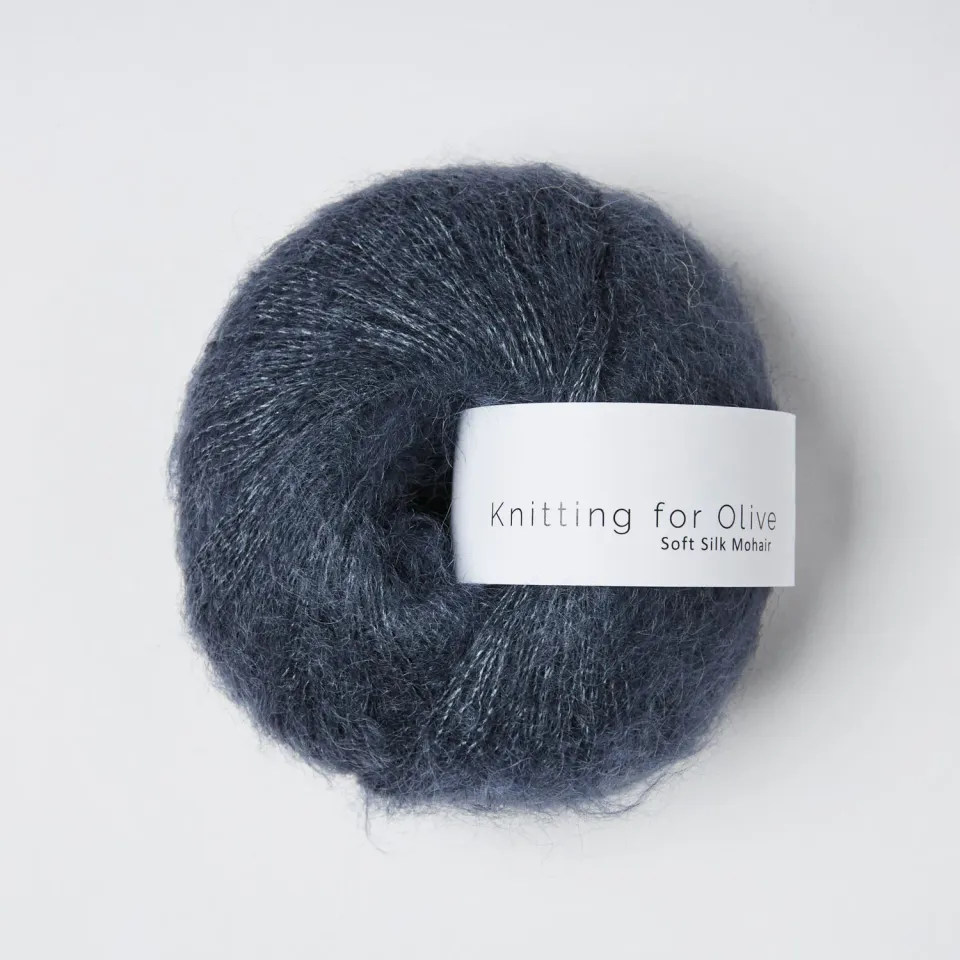 Knitting for Olive Soft Silk Mohair Garn Blue Whale Kidmohair