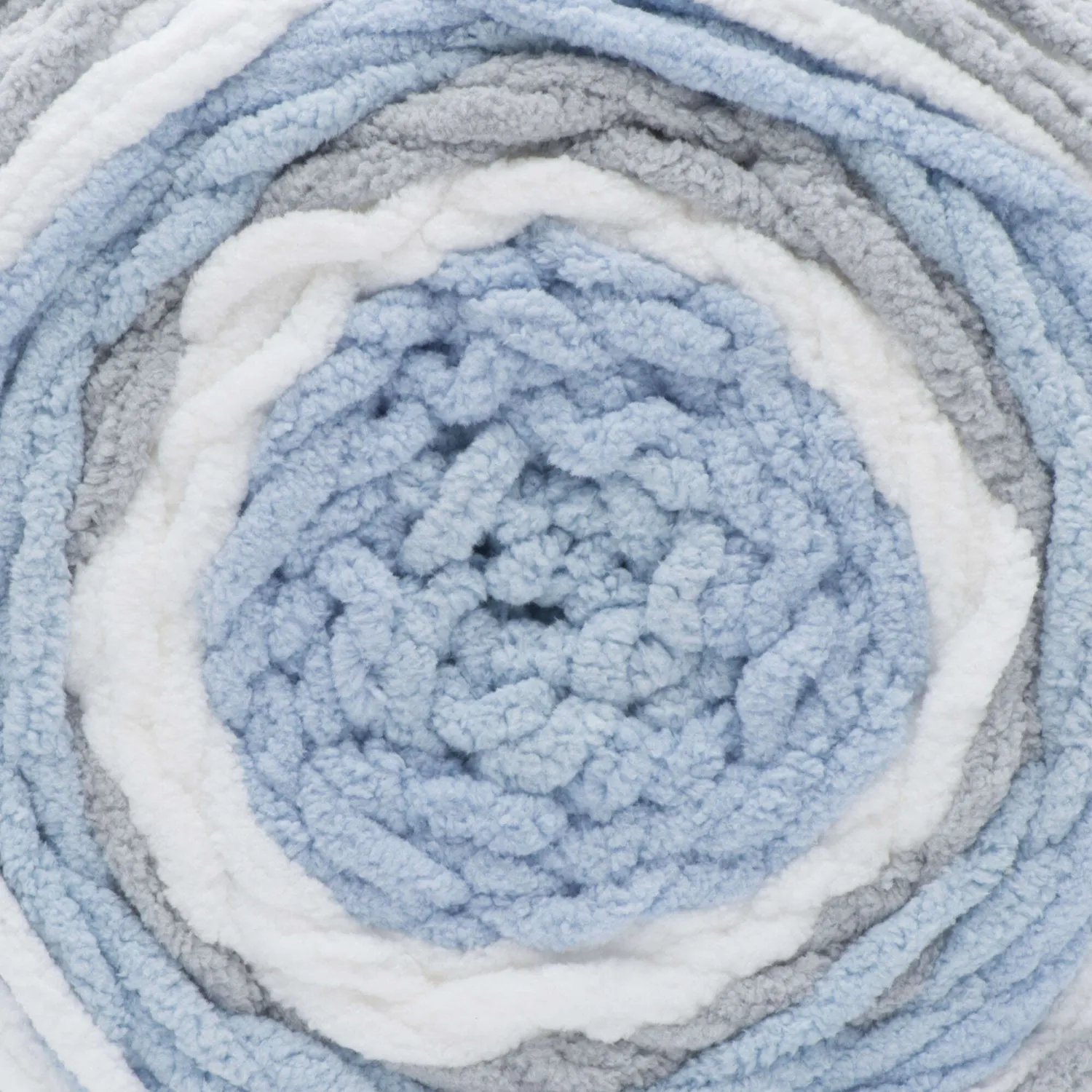 Bernat Baby Blanket Stripes Wolle Seaglass dick