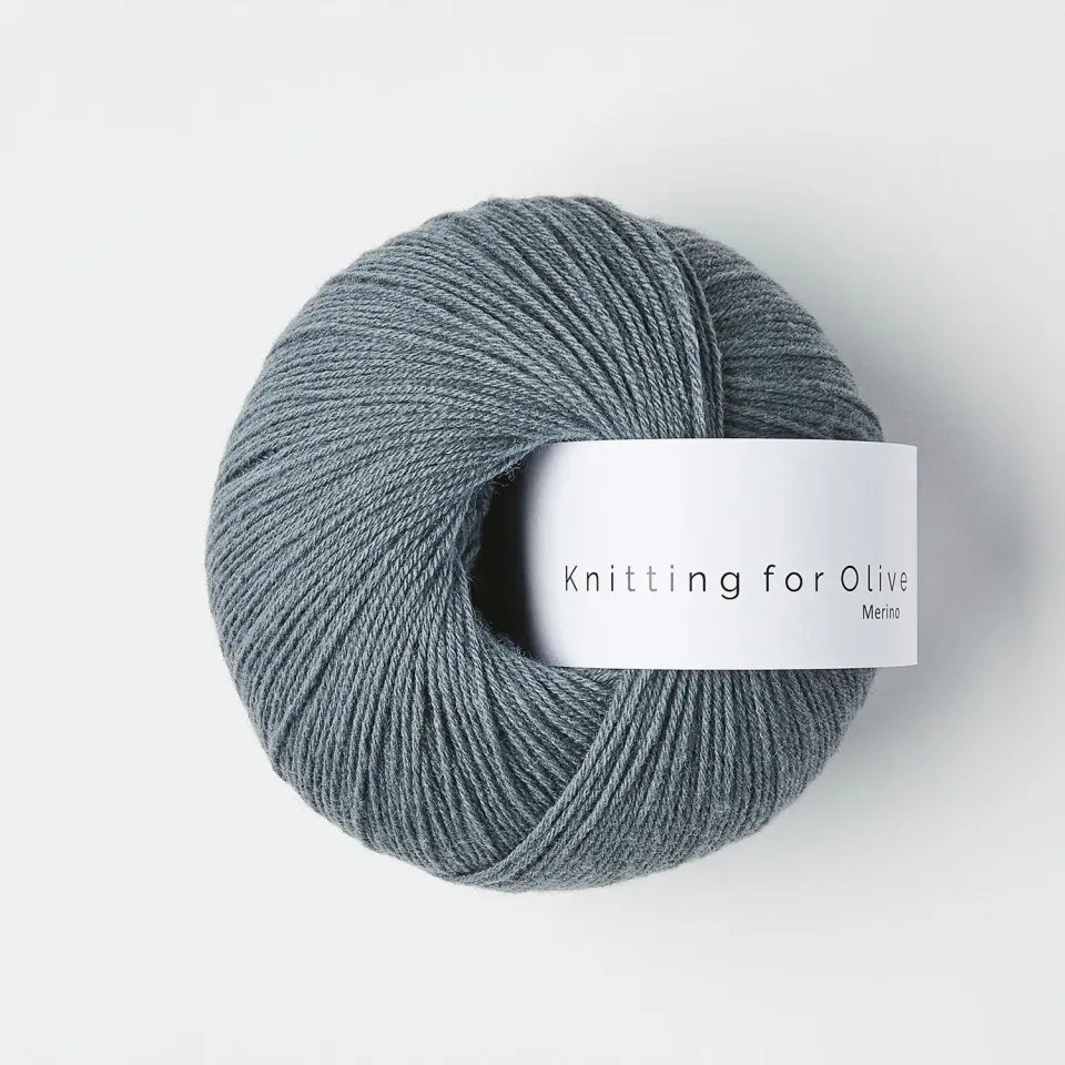Knitting for Olive Merino Wolle Dusty Petroleum Blue 50g kühl