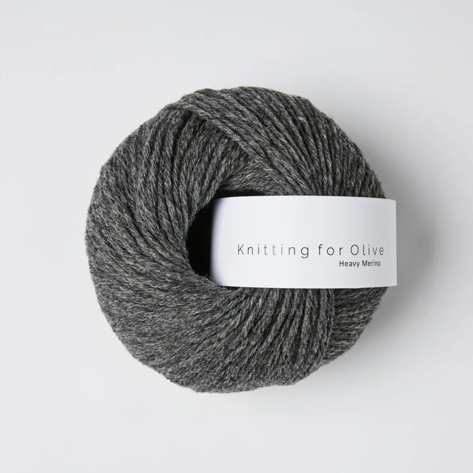 Knitting for Olive Heavy Merino Wolle Thunder Cloud dunkelgrau
