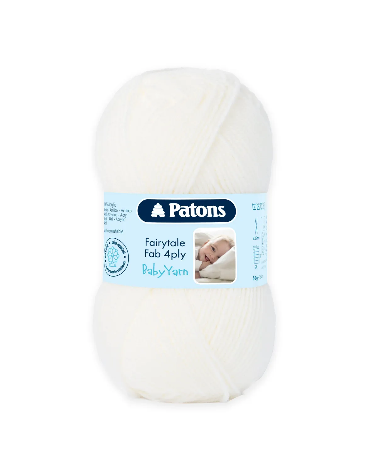 Patons Fairytale Fab 4 Ply Babygarn 50g weich