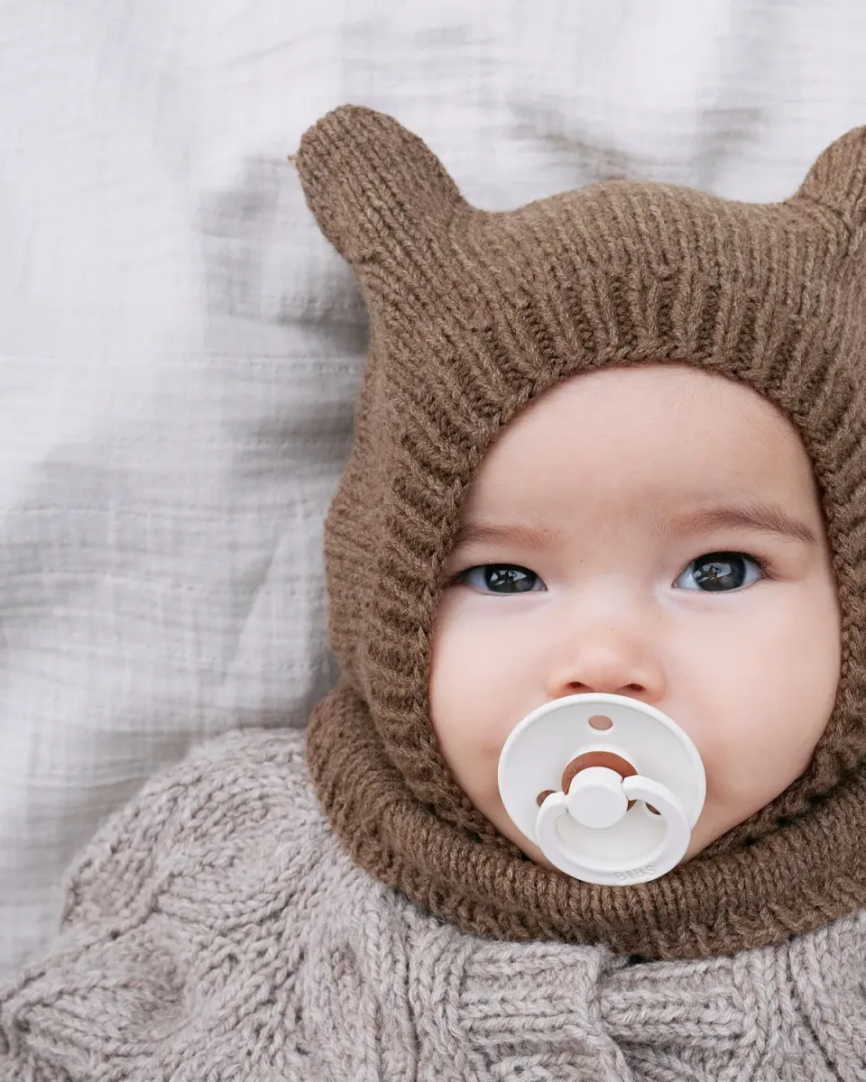 Knitting for Olive Baby Bear Balaclava Anleitung 6 Mon-8 J