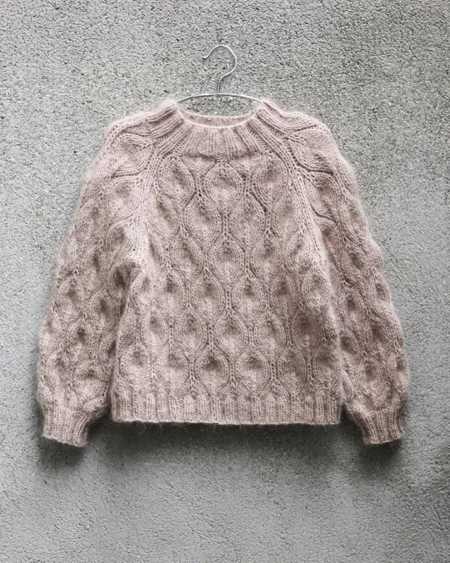 Knitting for Olive Olive Sweater Strickanleitung deutsch Kinder Lochmuster
