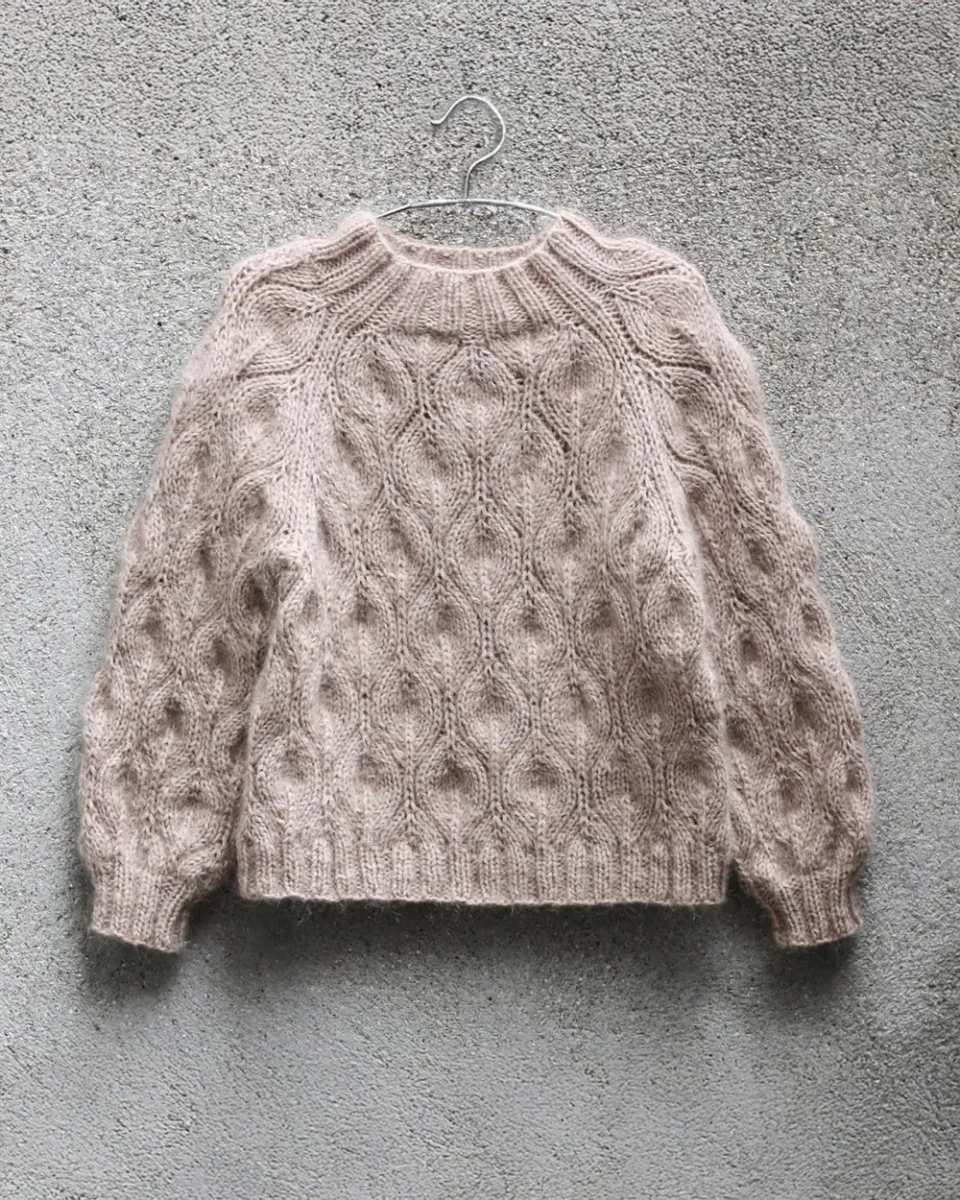 Knitting for Olive Olive Sweater Strickanleitung deutsch Kinder Lochmuster