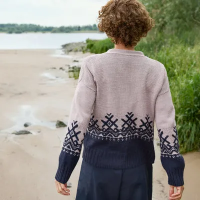 Rosy Green Wool Harbour Lights Anleitung Cardigan Colorblock