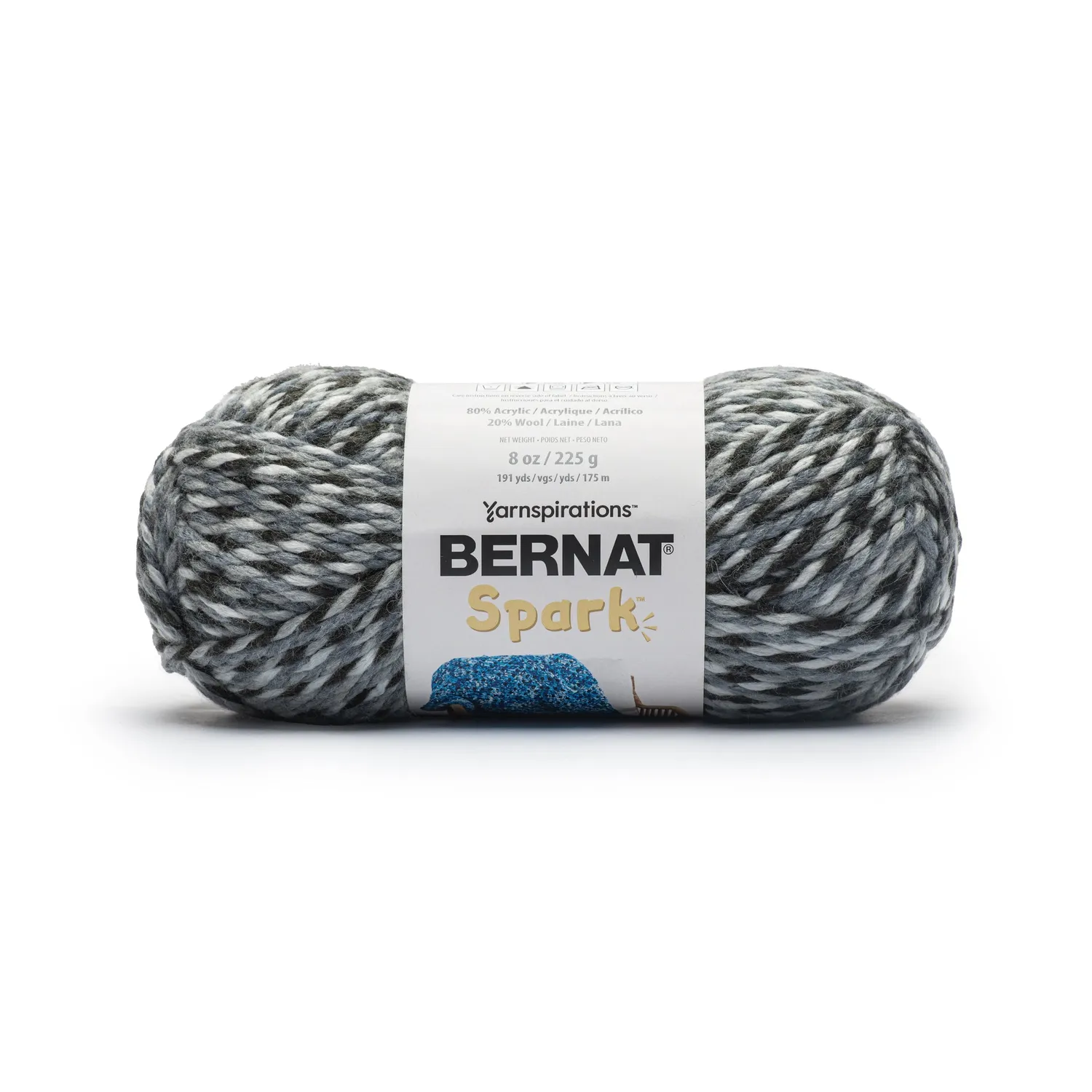 Bernat Spark Wolle 225g meliert capo-print