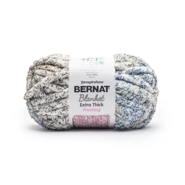 Bernat Blanket Extra Thick Frosting Chenillegarn 600g Sprenkel