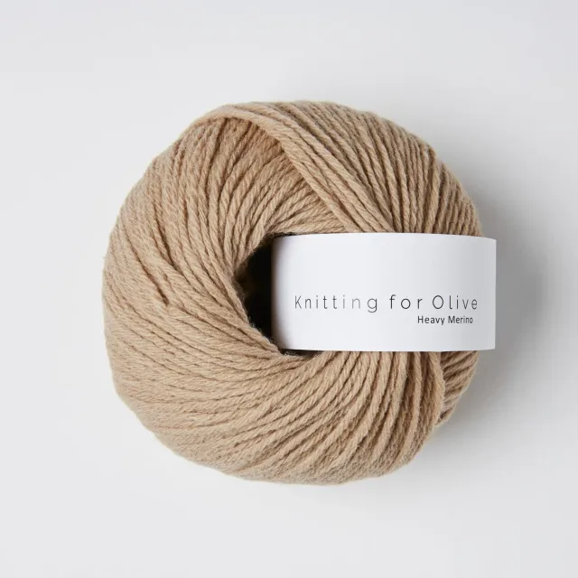 Knitting for Olive Heavy Merino Wolle 50 g Trenchcoat beige