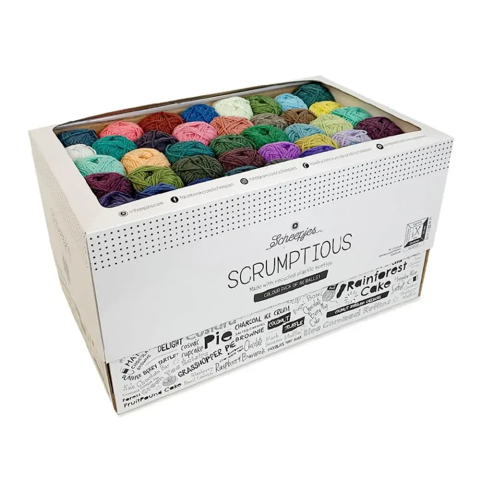 Scheepjes Scrumptious Farbpaket 80x30g Farbvielfalt