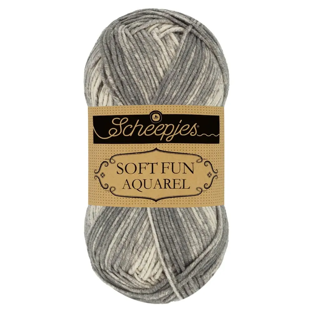 Scheepjes Softfun Aquarel 804 Cloudescape Garn 1x50g grau