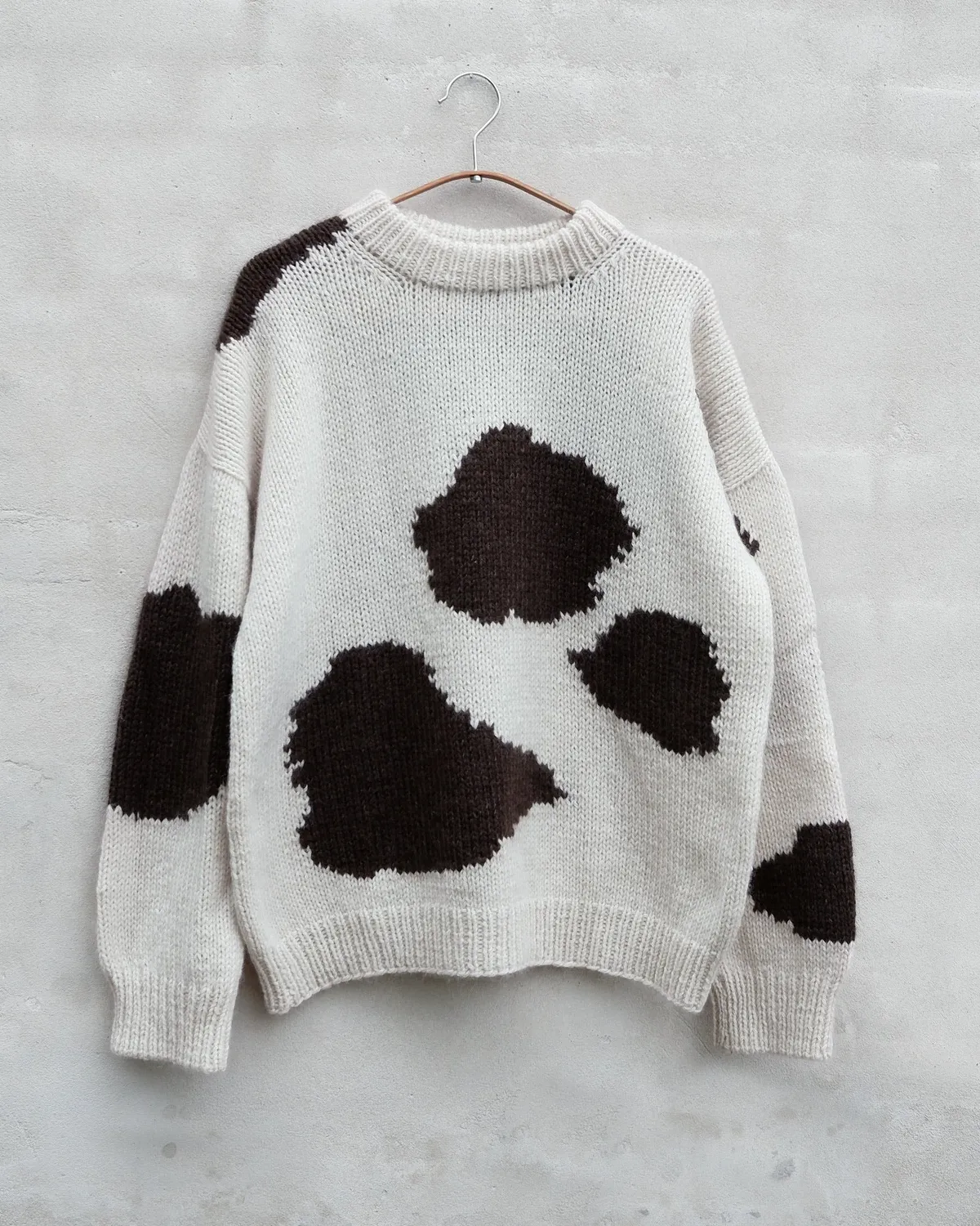 Knitting for Olive Cow Sweater Adult Strickanleitung Kuhmuster