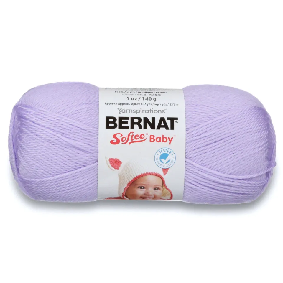 Bernat Softee Baby Babygarn White leicht waschbar