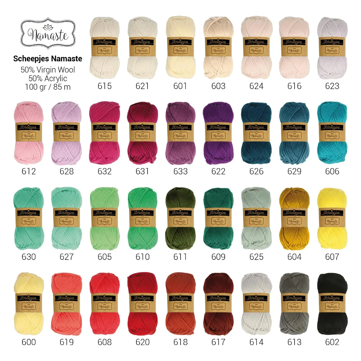 Scheepjes Namaste 621 Happy Baby Wolle 1x100g Wolle-Acryl