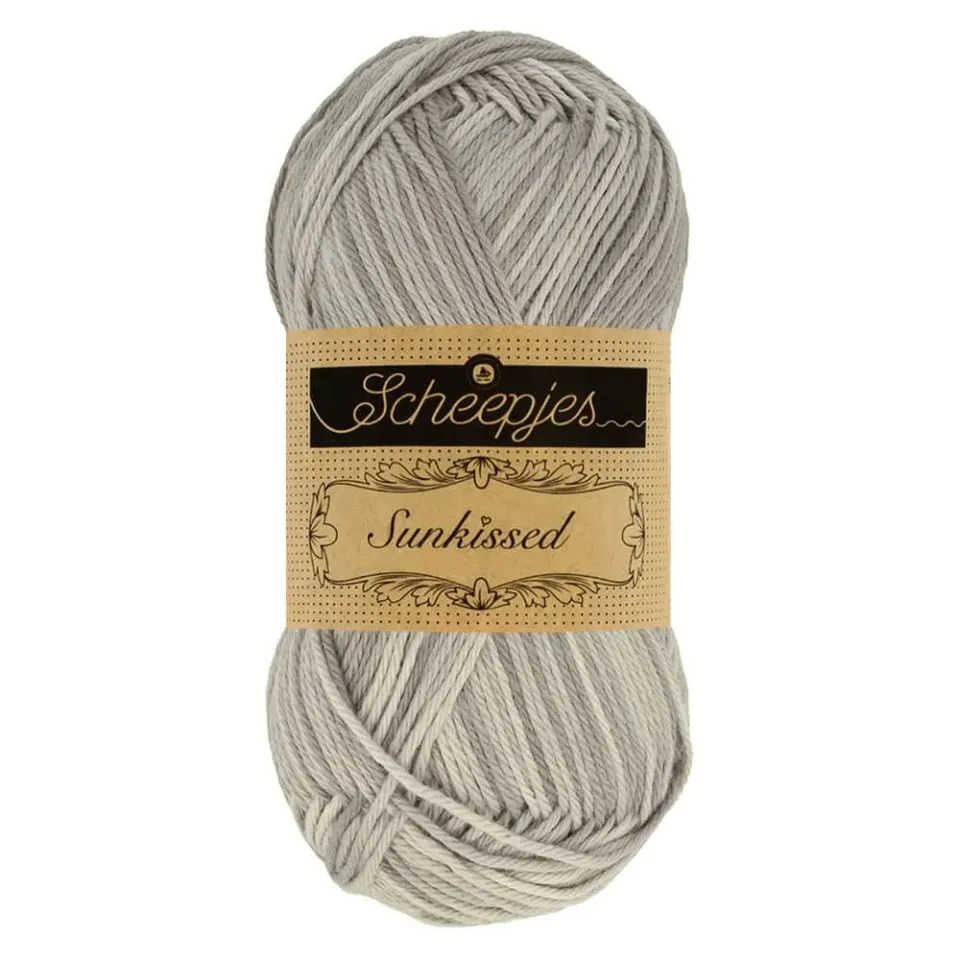Scheepjes Sunkissed 017 Summer Rain Garn 50g Grau