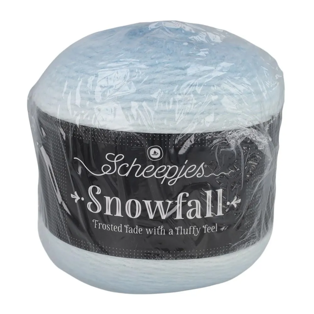 Scheepjes Snowfall 08 Nordpol Blau Garn 200g uni