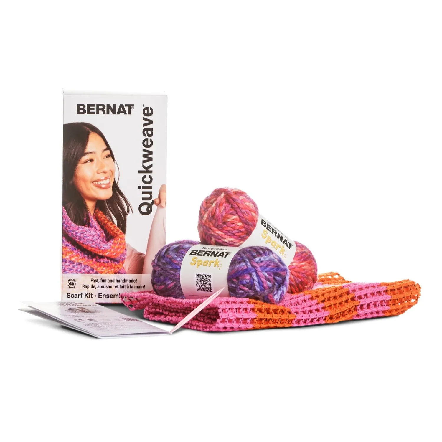 Bernat Quickweave Webset Schal Citrus Twist 140g