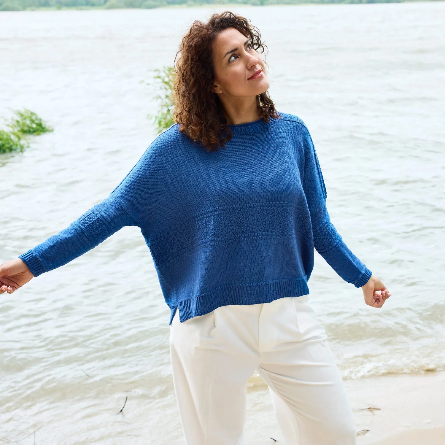 Rosy Green Wool Dieci Pullover Strickanleitung Oversize Deutsch