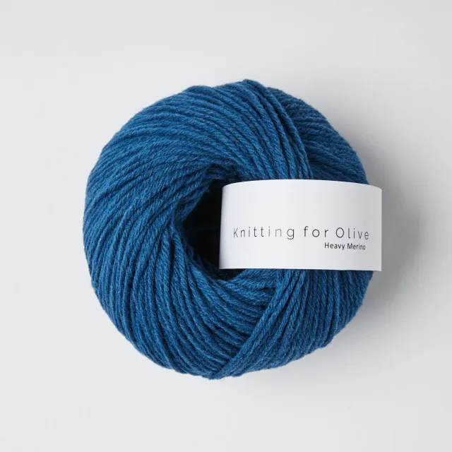Knitting for Olive Heavy Merino Wolle Blue Tit Blau 50g