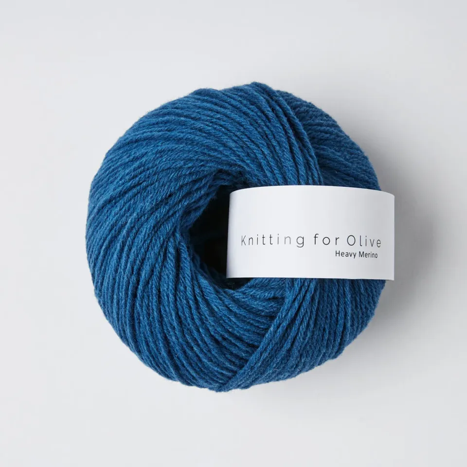 Knitting for Olive Heavy Merino Wolle Blue Tit Blau 50g