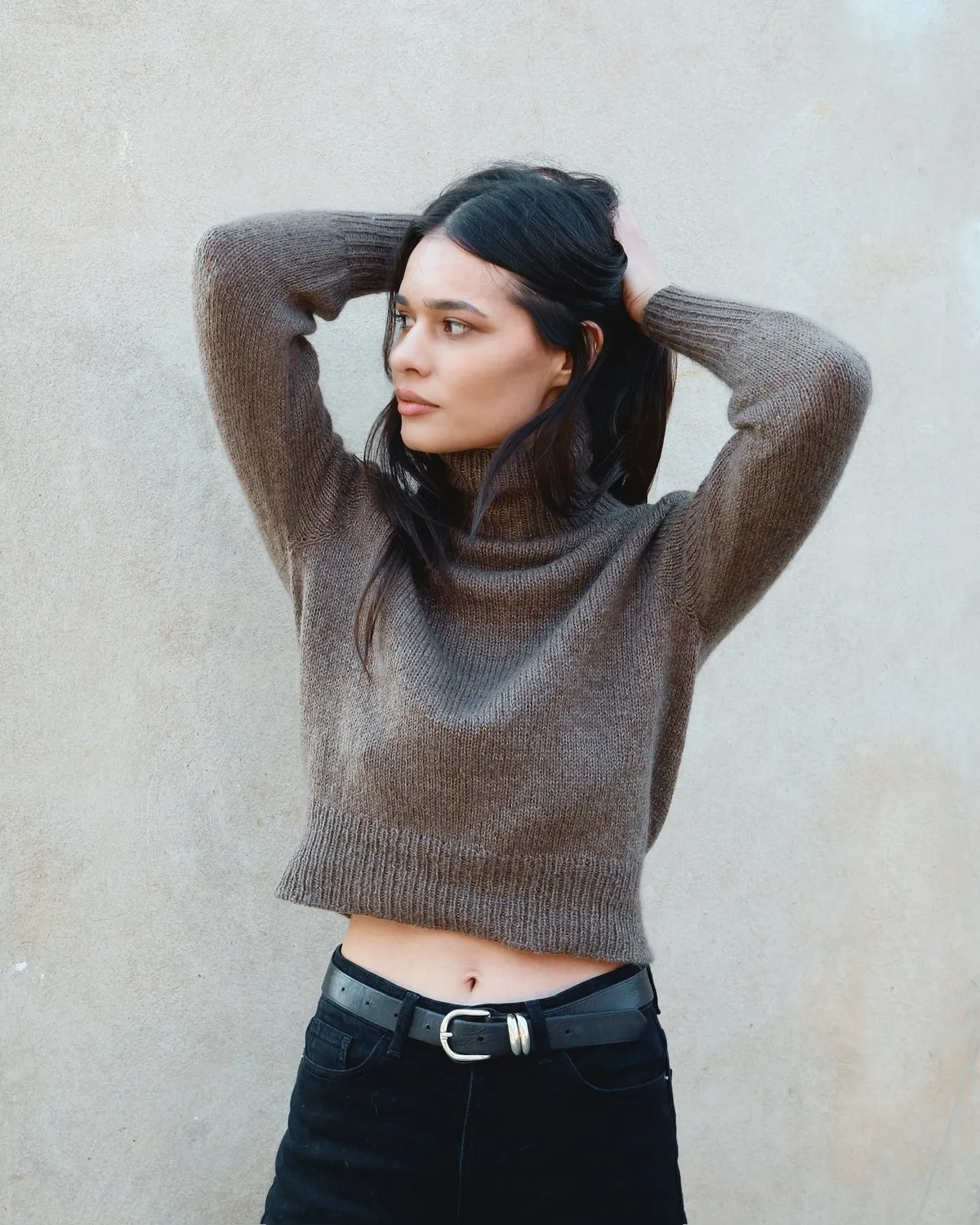 Knitting for Olive Karl Johan Sweater Anleitung Deutsch Rollkragen