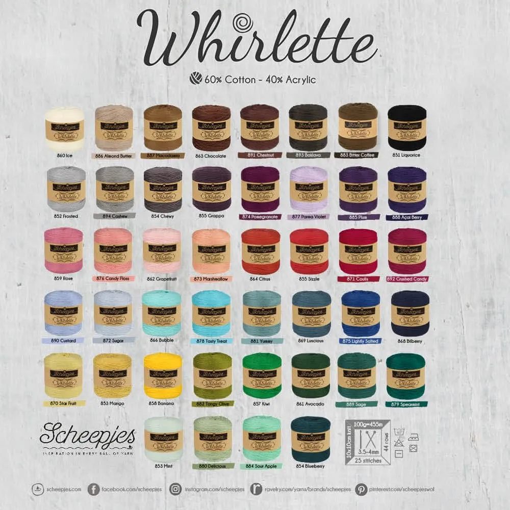Scheepjes Whirlette 874 Granatapfel Garn 1x100g einfarbig
