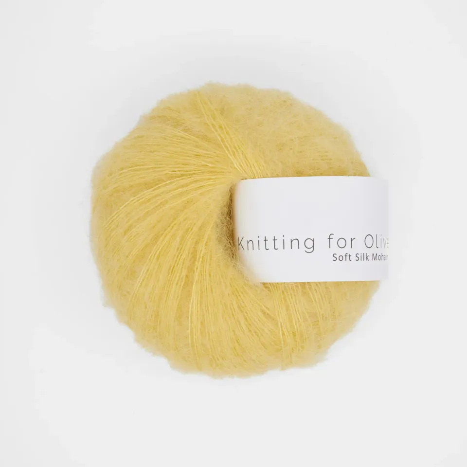 Knitting for Olive Soft Silk Mohair Buttercup Mohairwolle gelb